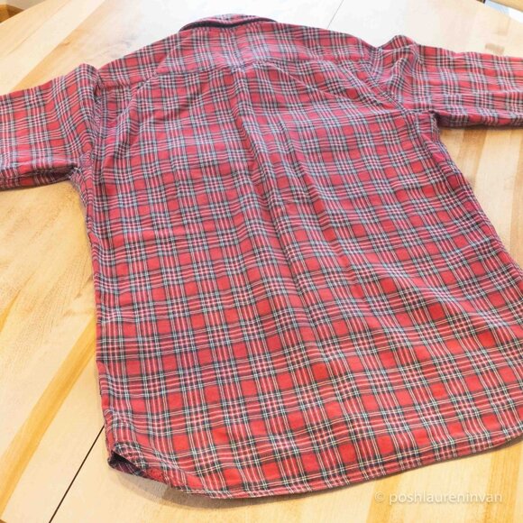 Gilded Age Men's Classic Plaid Shirt – 100% Cotton – US Medium - Picture 8 of 8